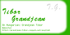 tibor grandjean business card